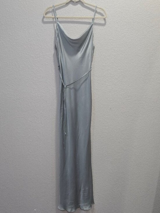 NWT Shona Joy La Lune Bias Cowl Midi Dress In Sage Size USA8 - Picture 7 of 15